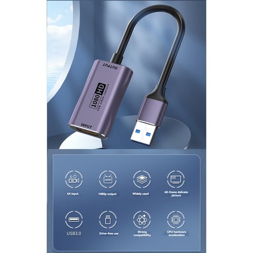 USB 3.0 Video Capture Board -Kompatibel Game Stream Grabber Aufnahme für Ka9264 - Photo 7/7