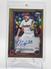 2025 Topps Chrome Certified Autograph Issue Nic Enright Gold Auto /50 RC