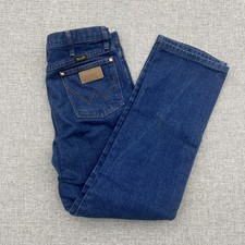 VTG Wrangler Jeans 34x30 Medium Blue Denim Straight Leg