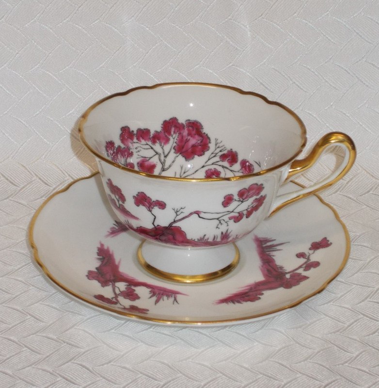Shelley Gainsbourough Cup and Saucer/ Castle Print