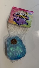 NEW orbtoys Sparklee Capybara blue glitter squishy fidget toy