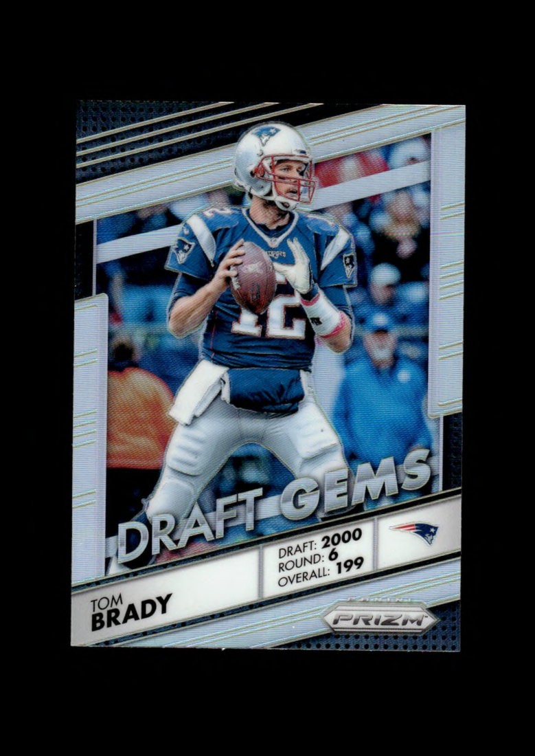 2016 Prizm: # 18 Tom Brady Draft Gems Refractor NM-MT OR BETTER