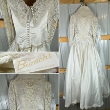 Vintage House Of Bianchi Wedding Dress Ornate Vintage Design, No Size, Read Desc