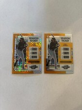 (2) ONEIL CRUZ ROOKIE 2022 OPTIC BUILDING BLOCKS HOLO REFRACTOR RC # 3 and base