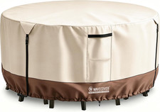 72 Inch round Patio Table Cover, 600D Heavy Duty Waterproof Outdoor Furniture