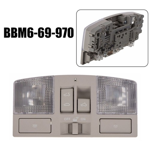 Lampe de Lecture Voiture Toit 1PC BBM6-69-970 Gris Intérieur Plastique Remplace - Photo 6 sur 10