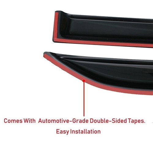 For Nissan Frontier Crew Cab 2022-2024 Window Vent Visors Rain Guards Deflectors - Picture 11 of 17
