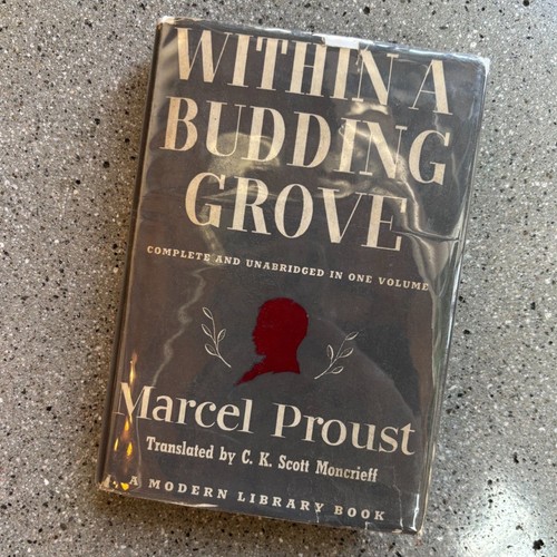 Vintage Proust Within A Budding Grove Hardcover Book 1951 Random House FAIR COND