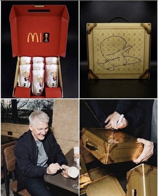 Exklusives WM Becher Set von McDonald's Handsigniert von Bastian Schweinsteiger