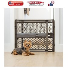 Paws Portable Pet Gate: 26-40" Wide Expandable, Pressure Mounted No Tools Nee...