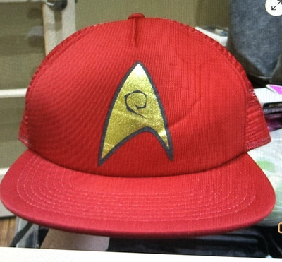 STAR TREK CBS Studios 2014 hat ball cap OSFM/UTPT  Snapback Red Mesh Star Trek