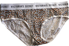 .VTG VICTORIA'S SECRET PINK HIPHIGGER COTTON PANTY THICK LOGO BAND M