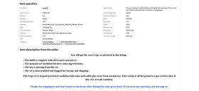 LEGO - 31008 Thunder Wings - 3 in 1 Creator - Complete Set / No Box - Ships Fast