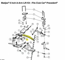 Madjax Mjfx A-arm Lift Kit Replacement Front Leaf Spring Mjfx