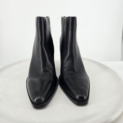 Vince Camuto Polleah Stiefeletten schwarz Leder Damen 11 Reißverschluss hinten Western - Bild 2 von 10