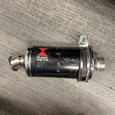 Black Widow Oval End Can 200mm || With Hanger And baffle || Poor Condition