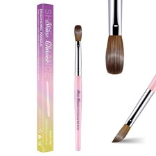 Acrylic Nail Brush Size 10, 100 Pure Kolinsky Nail Brush for Acrylic Applicatio