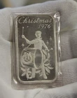 1976 1 oz. .999 Silver Art Bar Christmas Madison Mint