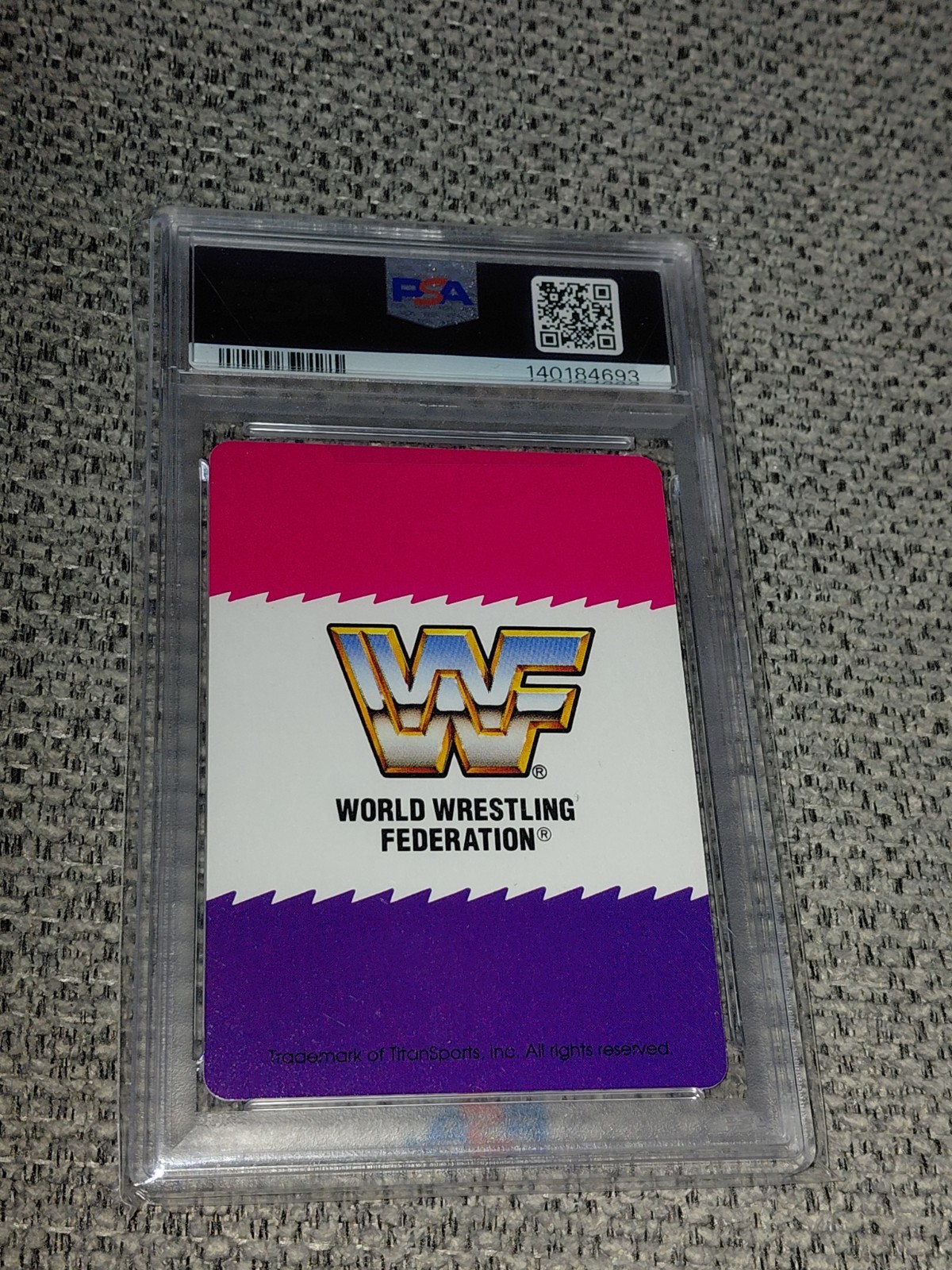 The Undertaker Psa 8 1991 WWF Playing Cards 9 Of ❤️ Rookie Year Deadman view 2