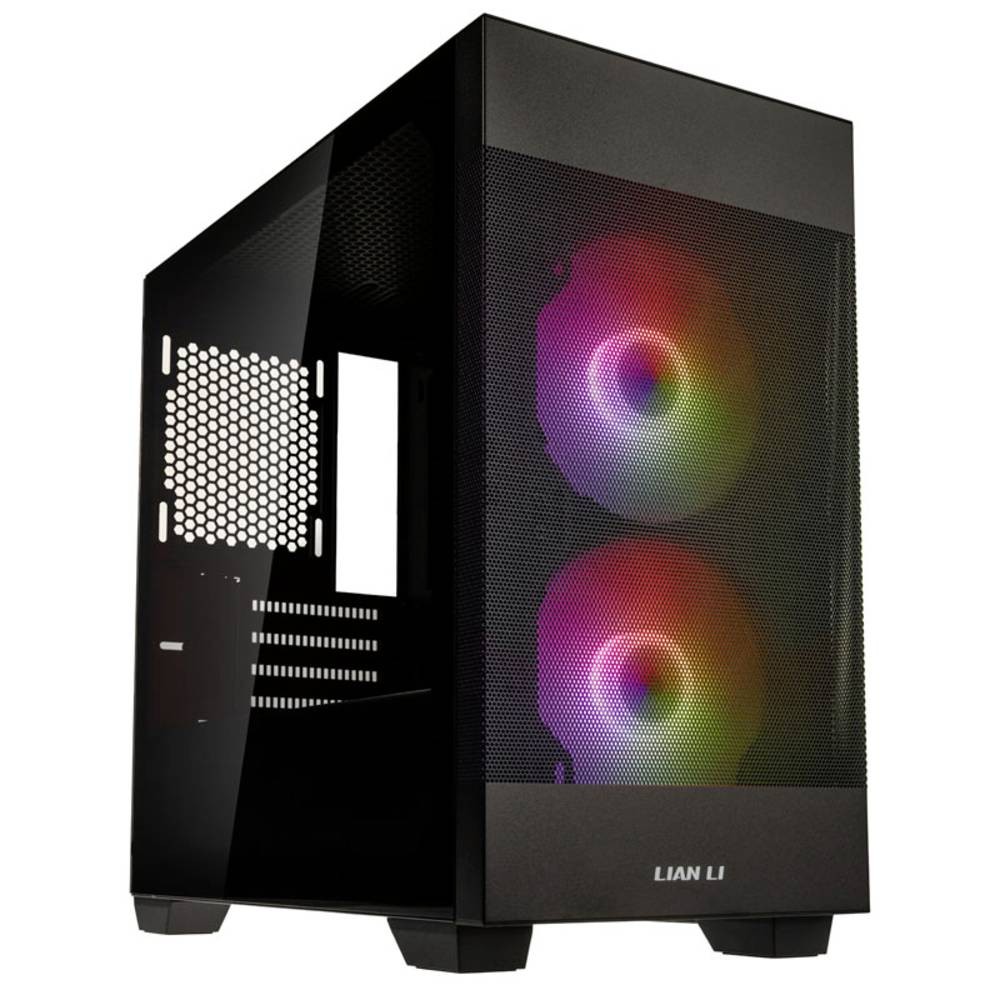 Boîtier gaming noir Lian Li LANCOOL 205M idéal pour configurer un PC de bureau compact