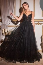NEW Cinderella Divine Formal/Prom Sparkly, Small Black