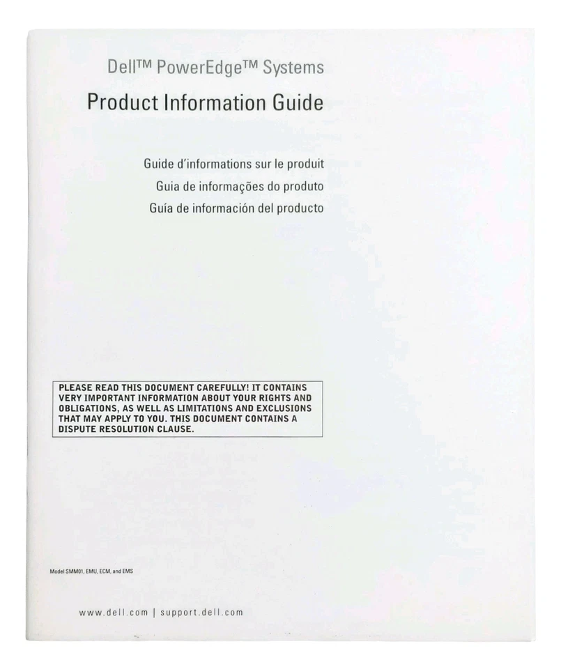 Dell PowerEdge Systems Product Information Guide (2004) 0H5056A01 + Info Update - Image 2 of 3