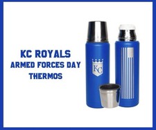 Termo térmico KC Royals SGA 07/02/26 Kansas City Fuerzas Armadas Botella de agua 💧