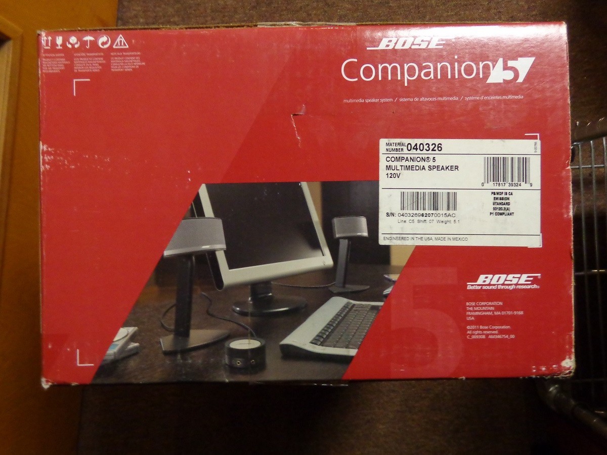 Bose Companion 5 Multimedia Speaker System-Brand NEW! Never Opened