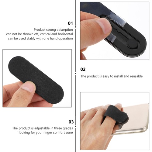 2 Pieces Mobile Phone Ring Holder Finger Cell for Hand - 第 6/12 張圖片