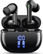 Wireless Earbuds, Bluetooth Ear Buds Headphones, 40H Long Playtime, Stereo Deep 