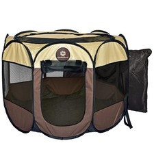 Puppy Playpen &ndash; Medium Sized Pet Playpen for Indoor & Outdoor use, Playpen