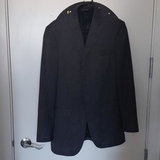 Banana Republic Modern Black Solid Men's Blazer 40R Single-Breasted Notch