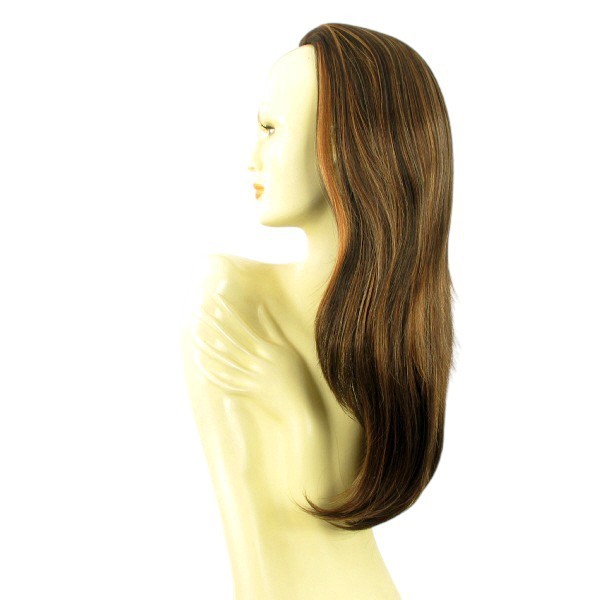 Demi-perruque lisse 62cm : la solution pour cheveux plats ref 019