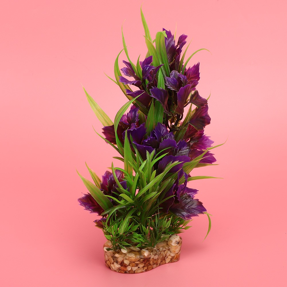Aquarium Decoration Artificial Plastic Water Plants Grass For Fish Tank La KRI✈️