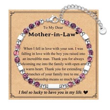 Gifts for Mom in Law - Mothers Day Birthday Gifts - Bracelets Jewelry for Wome