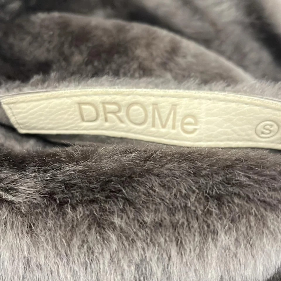 Auténtico abrigo para mujer DROMe - marrón oscuro Foto 3 de 4