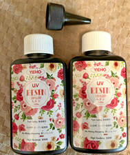 2 -UV Resin-100g Upgraded Crystal Clear Hard Type Curing Premixed Epoxy