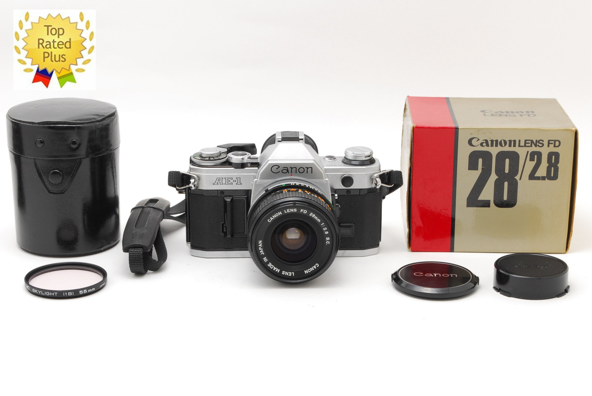 MINT w/ in box] Canon AE-1 SLR Film Camera SIlver FD f2.8