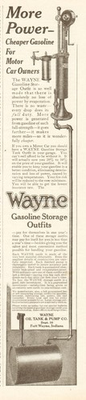 #ad 1912 Wayne Oil Tank and Pump Co Fort Wayne IN Gasoline Storage Outfit Ad $10.99