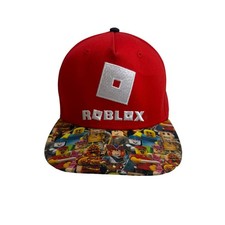 ROBLOX Red Snapback Hat Embroidered Logo OFSM Youth Size Adjustable