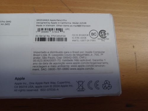 Apple Pencil Pro (2024) biały - model A2538 - oryginalny OEM - Zdjęcie 4 z 4