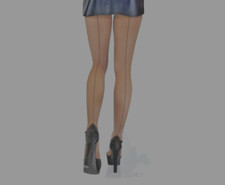 Job lot 10 pairs  x Black Tights Fishnet Seamed One Size