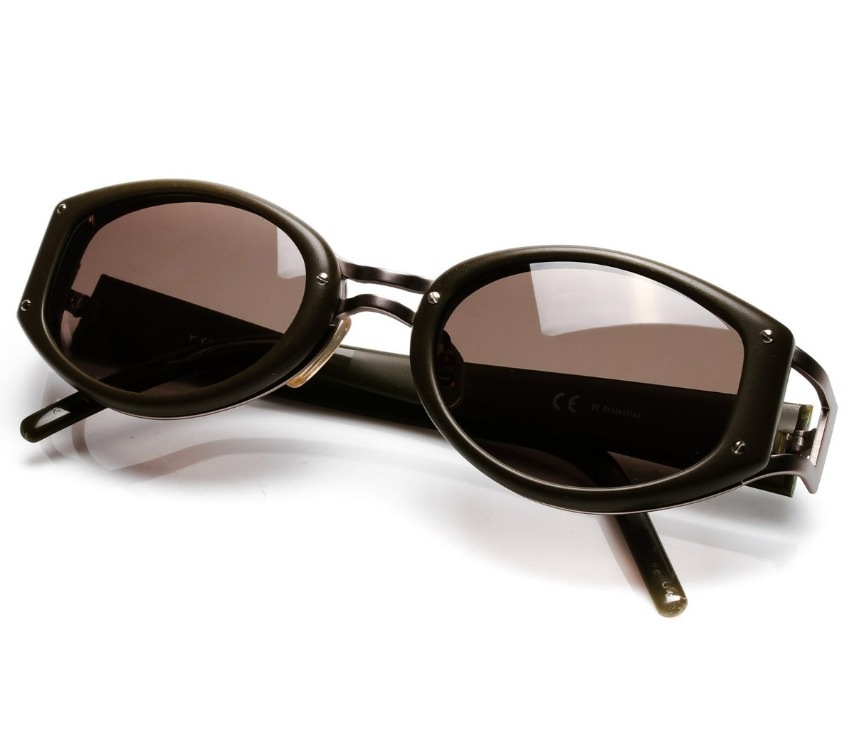 yohji yamamoto Vintage Sunglasses 52-7206 Dark Olive Gunmetal