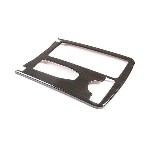 RHD Black Wood Grain Cup Holder Frame For Mercedes Benz C Class W204 2008-2014 - Picture 3 of 7