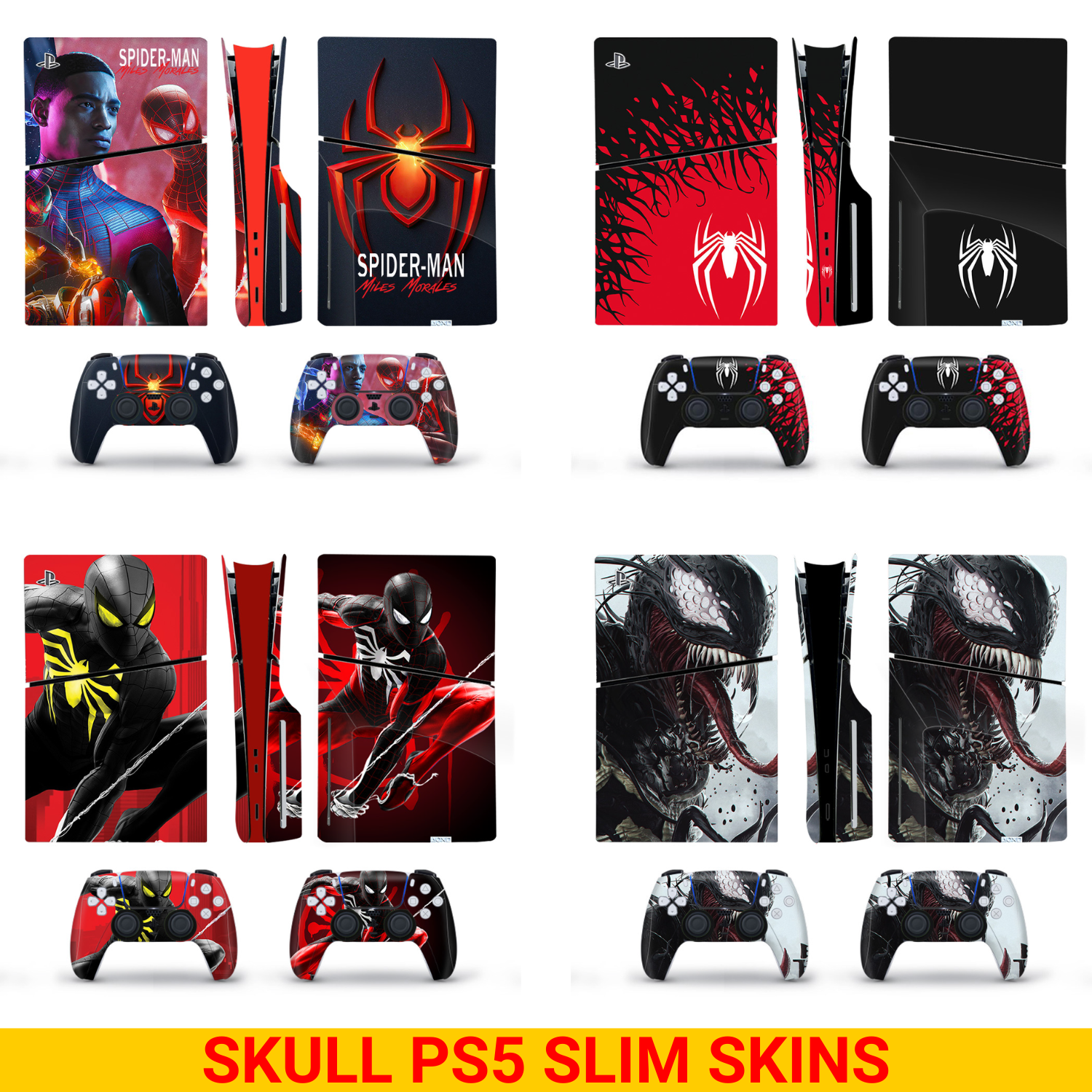 Spider Veno PS5 Slim Disk Decal Skin Sticker Wrap PlayStation 5 Slim Console