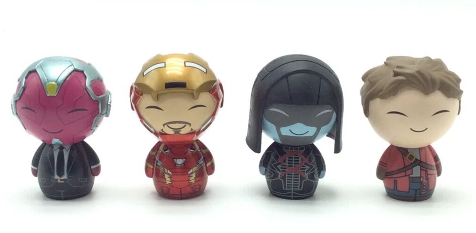 Lote de 4 figuras Funko Dorbz Marvel: STARLORD, RONAN, VISION & IRON MAN Foto 2 de 4