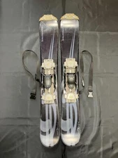 Salomon short ski snowblade aluminum binding wide 85cm Black With storage bag #4