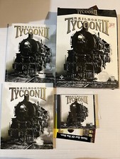 Railroad Tycoon 2 1998 Big Box PC Game w/ Manual Vintage