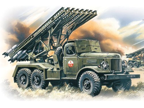 BM-13-16 Multiple Launch Rocket System on ZiL-157 base 1:72 ICM72571 - icm model