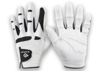 Bionic Gloves Men's StableGrip w/NaturalFit Golf Glove Left Small White Leather